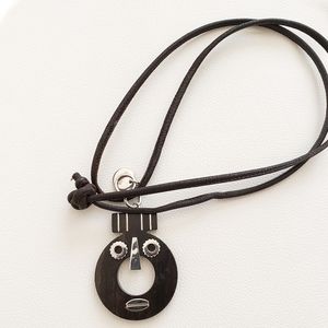 PRADA Leather necklace.